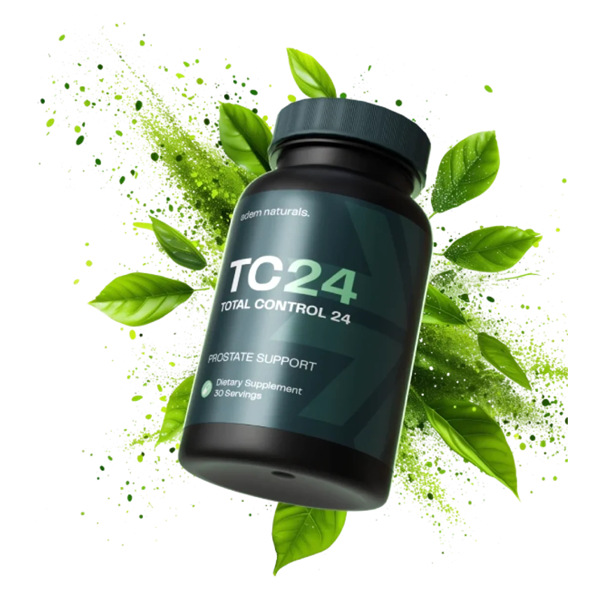 Total Control 24 Men's Wellness Supplement Bottle (Front Label)